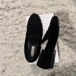 Steve Madden Cascade Black Suade. Size 13